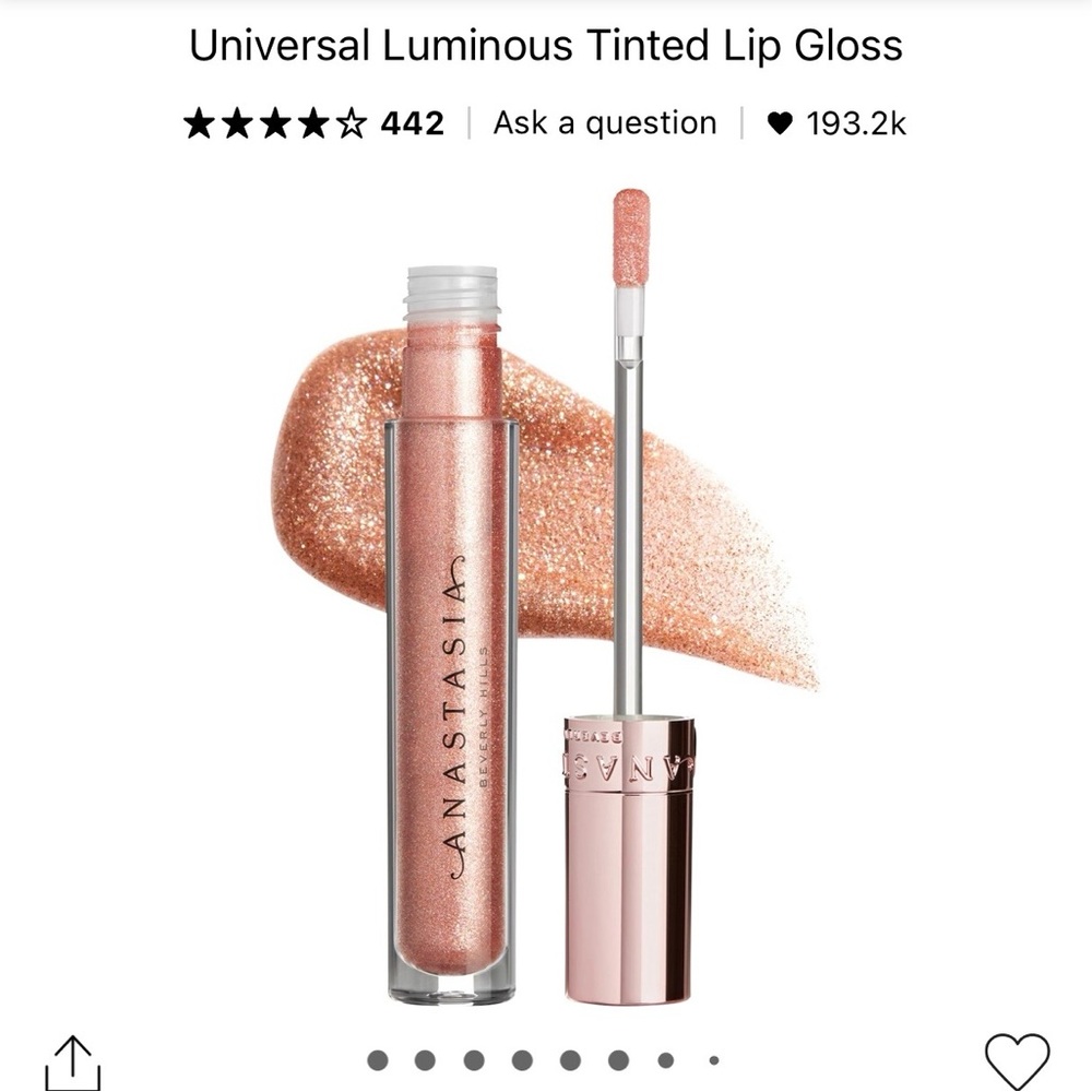 Anastasia Universal Luminous Tinted Lip Gloss — Amber Sparkle
